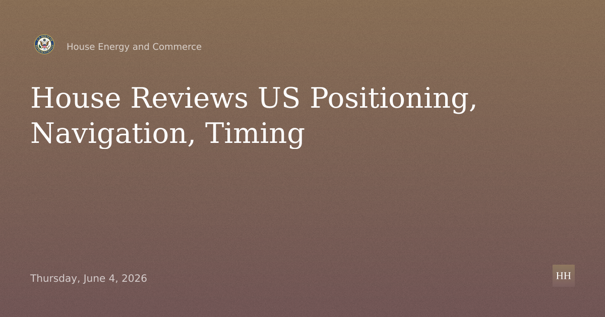 Where Are We?: Examining Positioning, Navigation, and Timing Capabilities in the United States