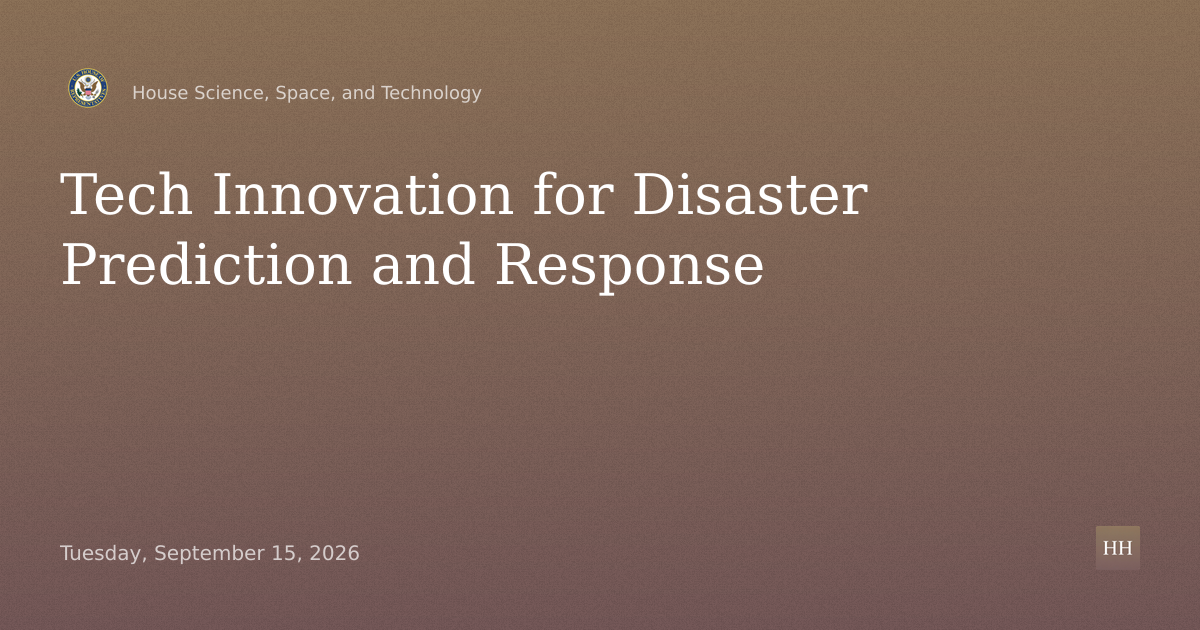 Innovation in Disaster Prevention: Advancing Technology for Prediction and Response