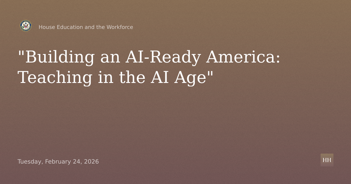 "Building an AI-Ready America: Teaching in the AI Age"