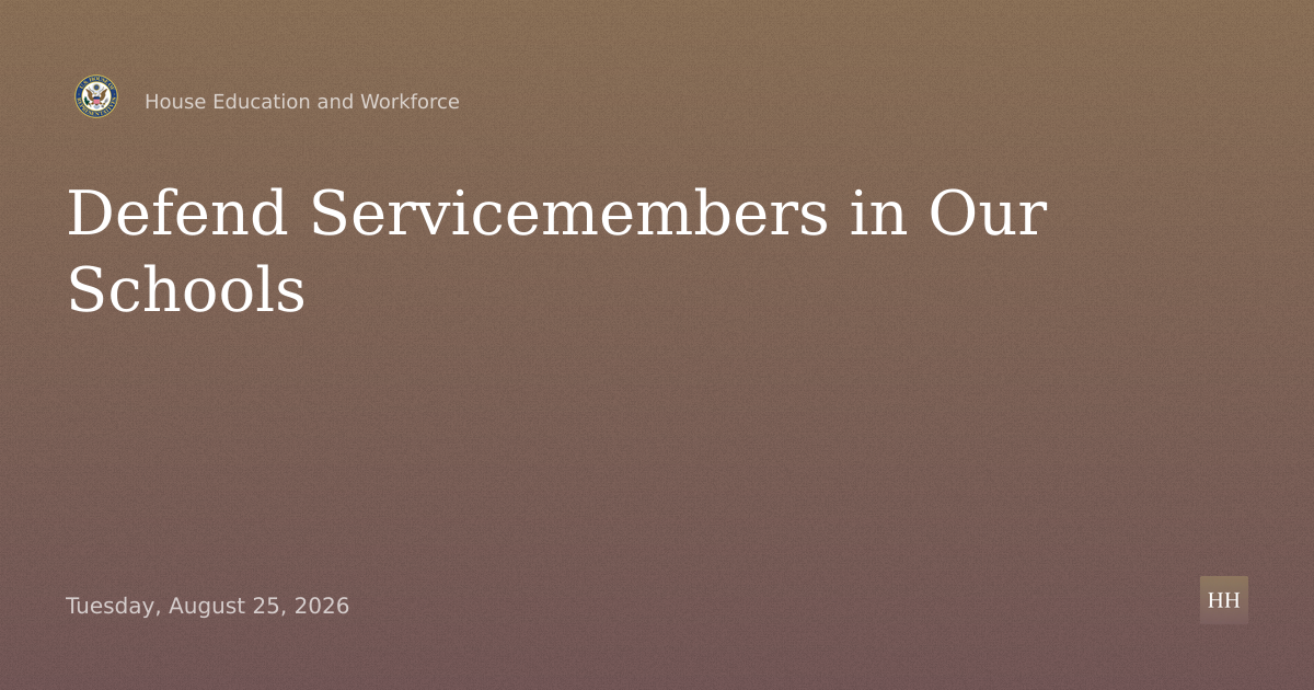Deployed, Not Disqualified: Defending Servicemembers in Our Schools