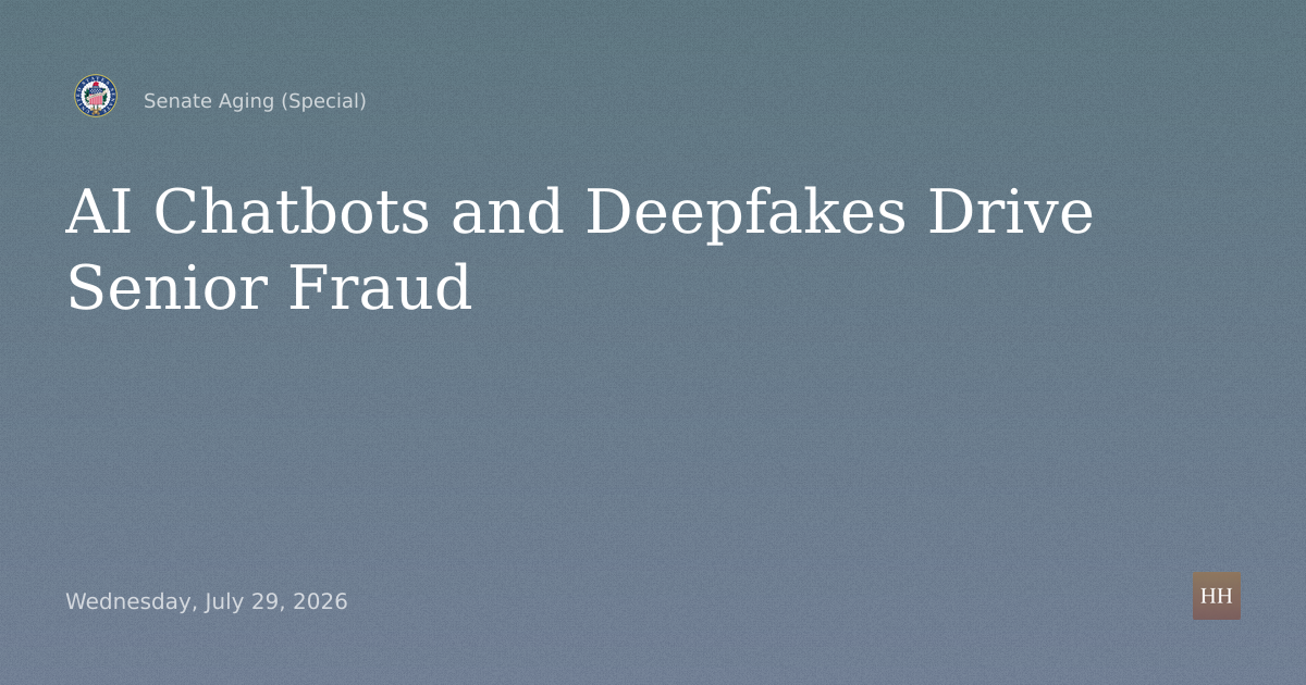 AI Deception Machine: Deepfakes, Chatbots, and New Frontier of Senior Fraud