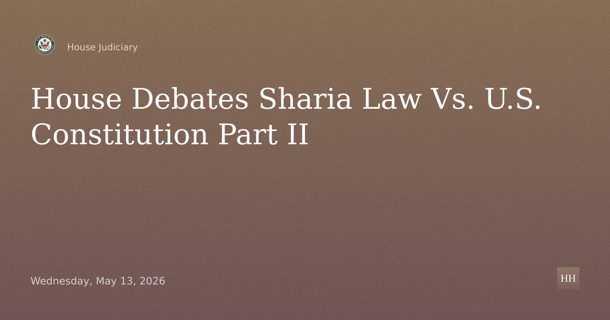 Sharia-Free America: Political Islam, Sharia Law vs. U.S. Constitution: Part II