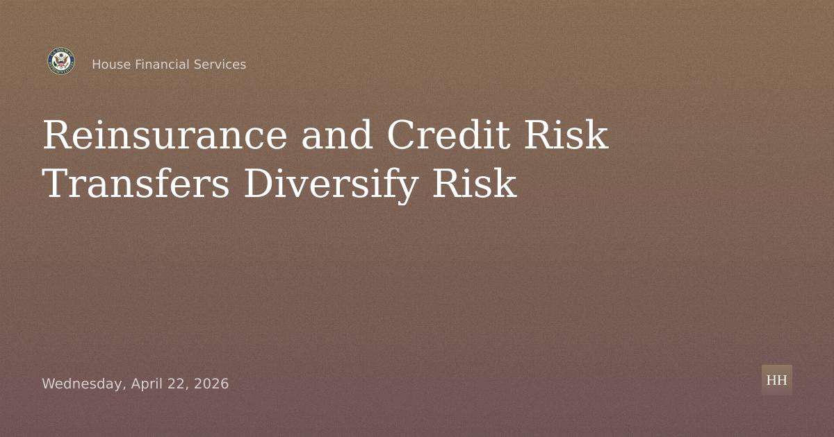 Diversifying Risk: The Benefits of Reinsurance and Credit Risk Transfers