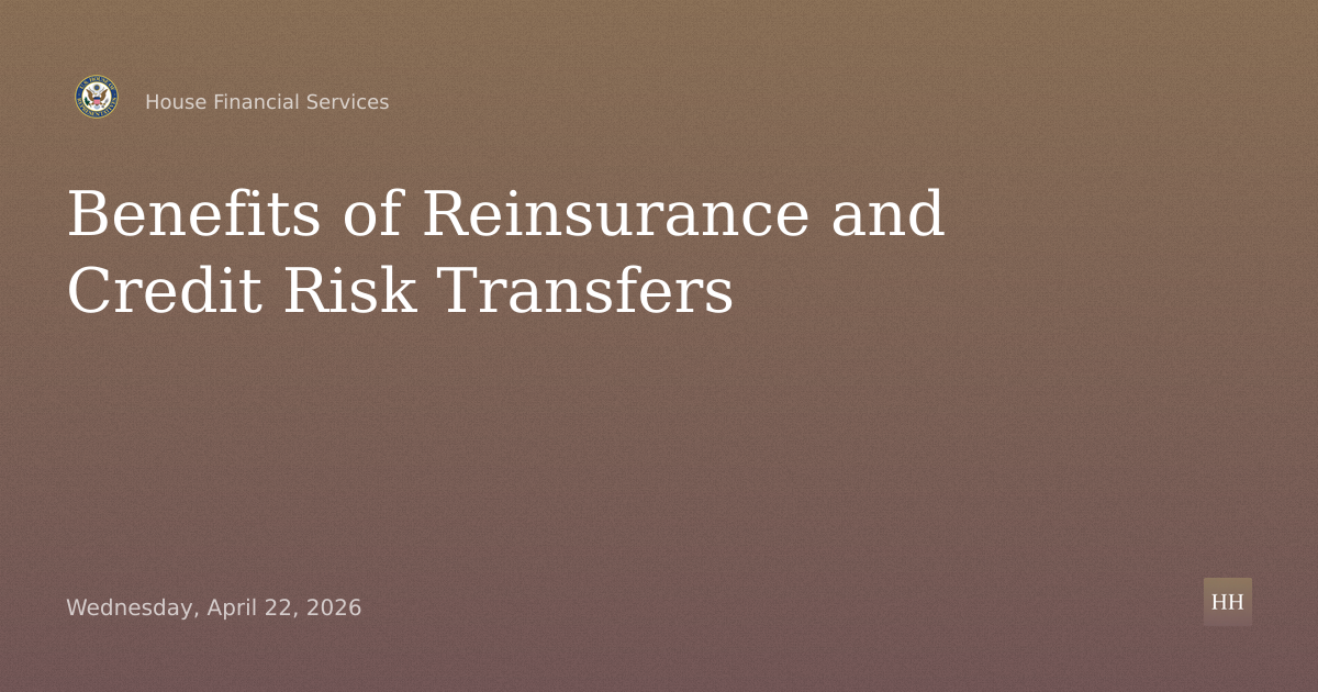 Diversifying Risk: The Benefits of Reinsurance and Credit Risk Transfers