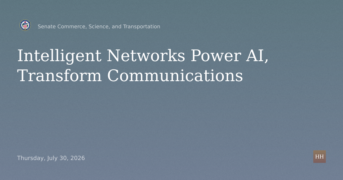 Intelligent Networks: Powering AI and Transforming Communications