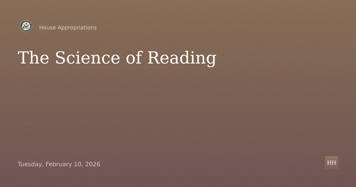 The Science of Reading