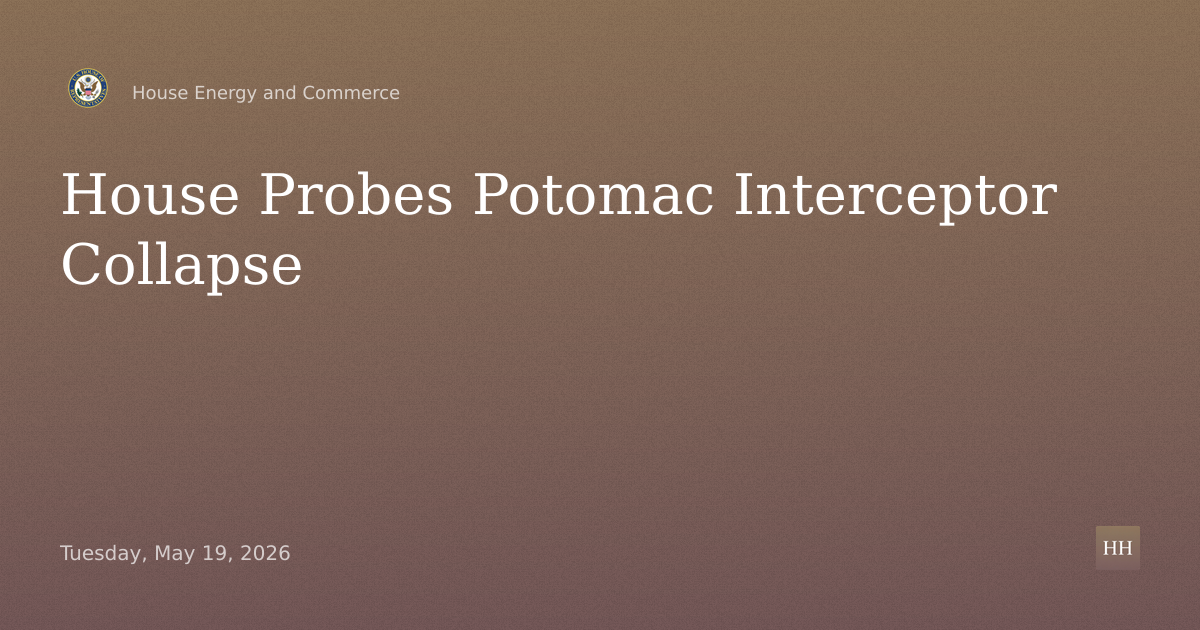 Corrosion, Collapse, and Clean-Up: Examining the Potomac Interceptor Collapse.