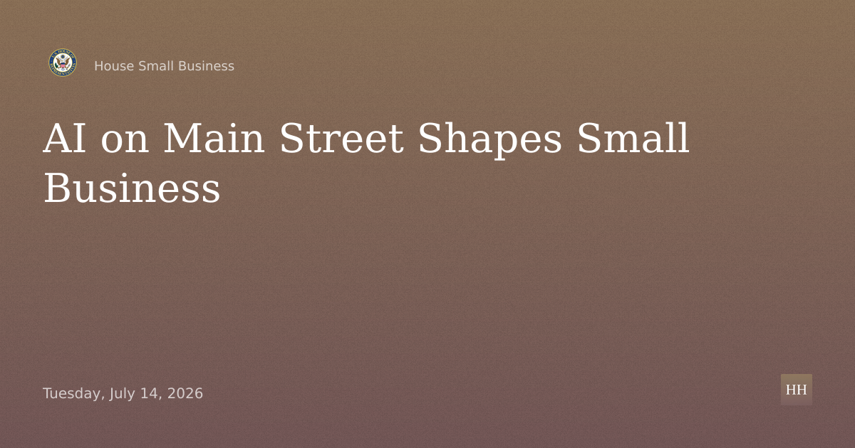 AI on Main Street: How AI is Shaping the Future of Small Business