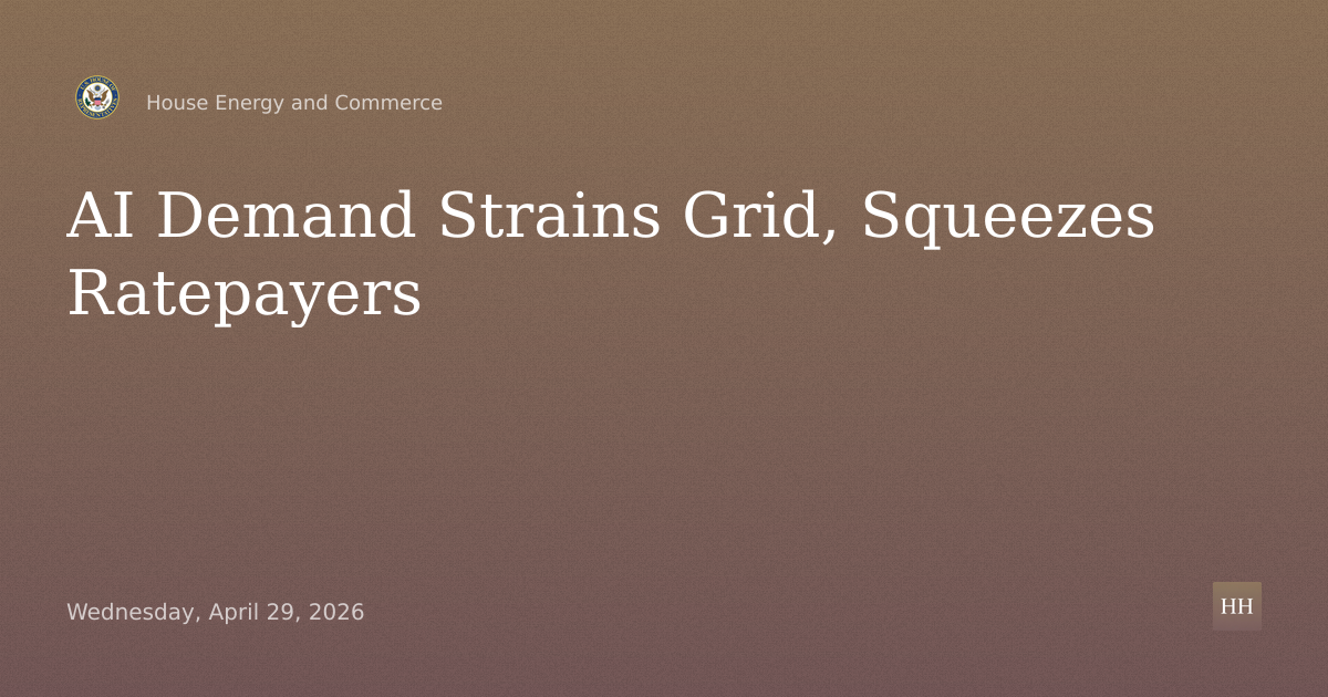 AI and the Grid: Meeting Growing Power Demand While Protecting Ratepayers