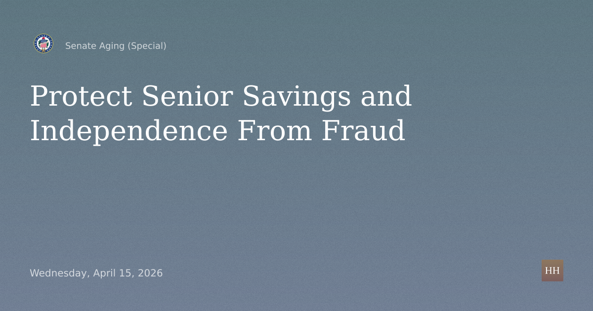 Senior Financial Literacy: Protect Savings, Prevent Fraud, Promote Independence