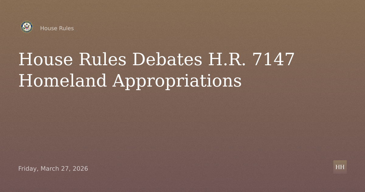 Senate Amendment to H.R. 7147: Homeland Security and Continuing Appropriations