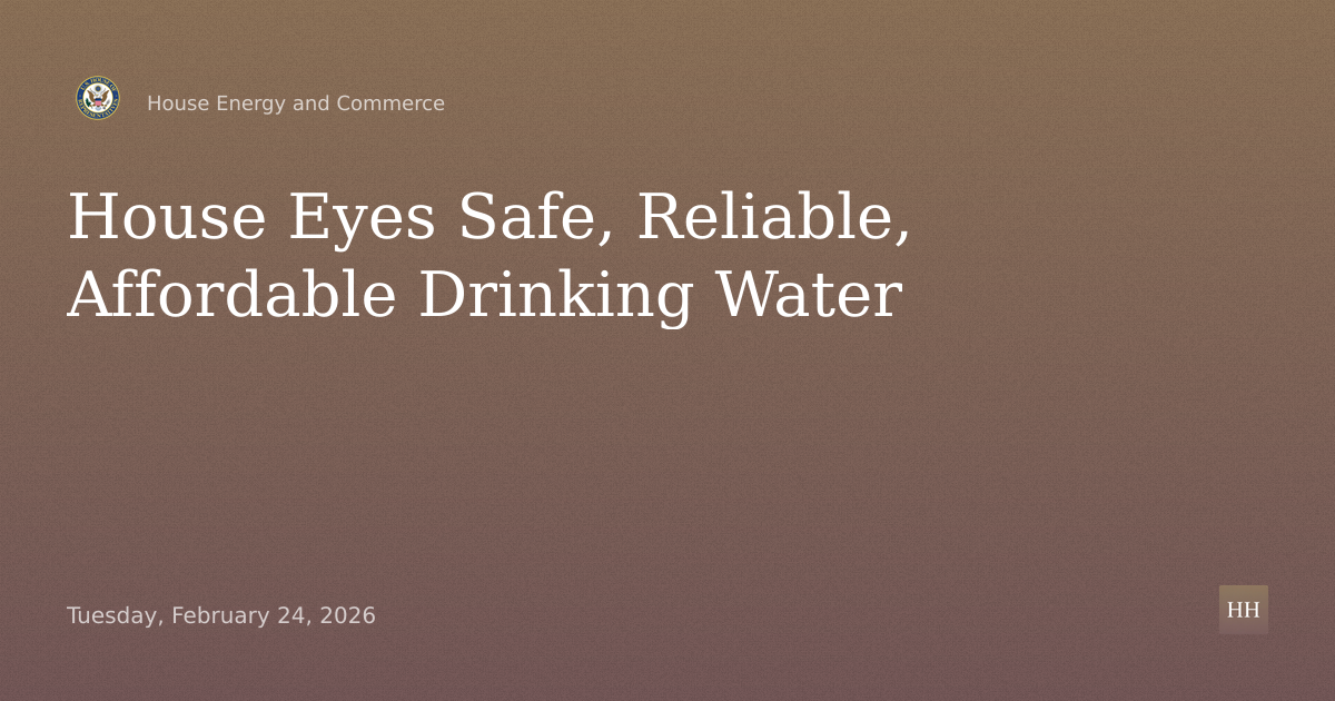 From Source to Tap: Challenges for Safe, Reliable, Affordable Drinking Water