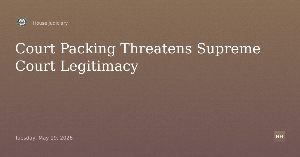 Court Packing: A Threat to the Supreme Court’s Legitimacy
