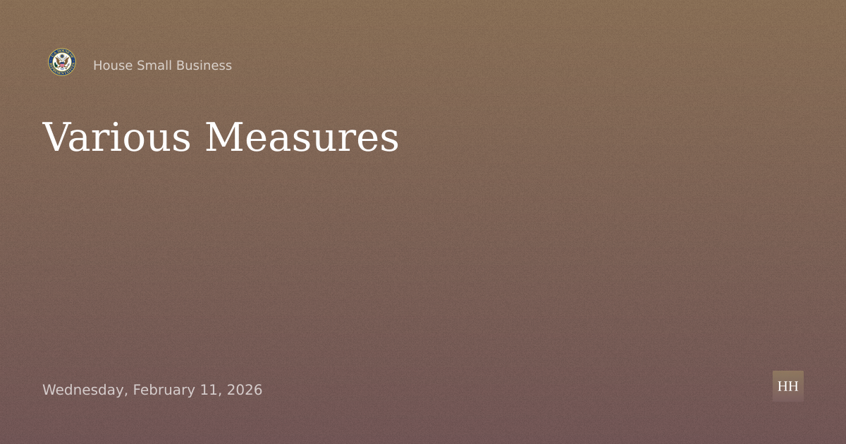 Various Measures