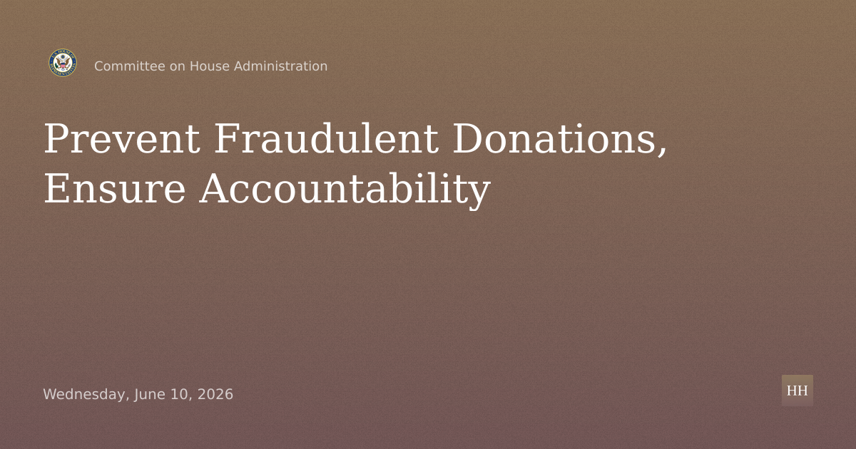 Preventing Fraudulent Donations: Transparency, Verification, and Accountability