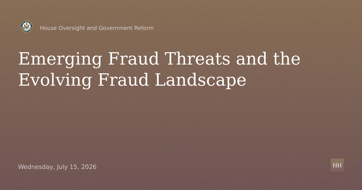 Emerging Fraud Threats and the Evolving Fraud Landscape